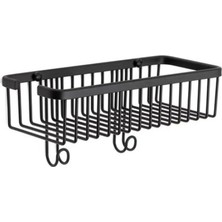 Prime Banyo Duş Raf Sistemi Siyah Renk 129X120X282 mm