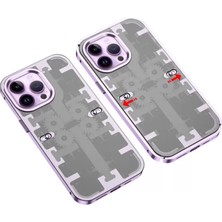 Sh Ticaret Apple Iphone 14 Pro Max Kılıf Mekanik Bumper Kapak - Derin Mor