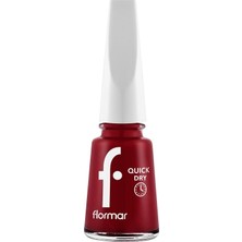 Prime Dry Hızlı Kuruyan Ince Yapılı & Parlak Bitişli Oje QD06 Fıery Red New