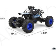 Prime Oyuncak 2.4ghz Uzaktan Kumandalı Full Fonksiyon Şarjlı 4x4 Arazi Aracı Rc Rock Crawler (Mavi)