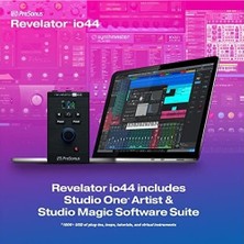 Prime Revelator IO44, Dahili Efektli, Müzik Prodüksiyon ve Streaming Için Usb-C Ses Kartı