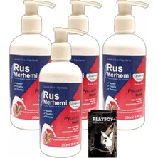 Najmaddin Sh Playboy 4 Adetx 250 ml Ceviz Sütlü &amp; Cevizli Rus Merhemi Tüy Dökücü Krem + 1 Armağan J