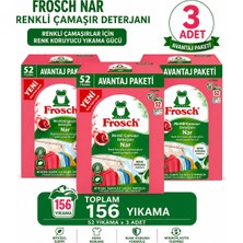 Frosch Nar Özlü Renkli Çamaşırlar Için Toz Deterjan 52 Yıkama 3X3,432 kg