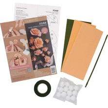 Store LG40001 Lıa Flower Crepe Kıt Güller, Farklı Renklerde, Tek Beden