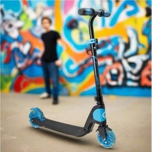 Prime Evo 2 Tekerlekli Katlanabilir Light Speed Işıklı Mavi Scooter
