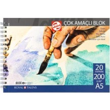 MSP Çok Amaçlı Resim Bloğu A5-200 gr - 20 Yp - Spiralli
