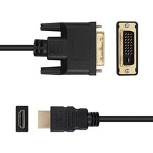 Prime 3 Metre HDMI To DVI Kablo 24+1 DVI To HDMI Kablosu DVI HDMI