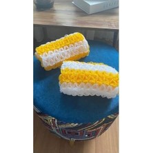 Prime Rapithwin El Yapımı Örgü Doğal Lif Sarı (40X16 Cm), Tek Ebat