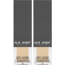 Prime Yaşlanma Karşıtı Vitamin Içeren Nemlendirici SPF15 Fondöten - Anti Aging Foundation 505 Warm Peach (2 Paketi)