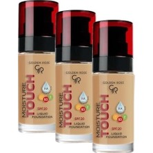 Prime Moisture Foundation No: 116 - Hyaluronik Asitli Nemlendirici Fondöten Spf 20-30 ml (3 Paketi)