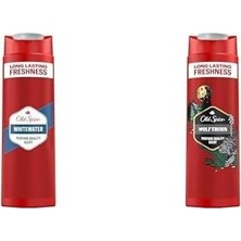 Prime Old Spice Whitewater Erkekler Için Duş Jeli ve Şampuan 400 ml ve Old Spice Wolfthorn Erkekler Için Duş Jeli ve Şampuan 400 ml