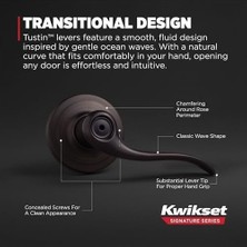 Prime Tustin Gizlilik Kilitleme Kapı Kolu, Yatak Odası ve Banyo Kapıları Için Anahtarsız Kilitli Iç Kol, Kolay Kurulum Için Tersine Çevirilebilir, Mikroban Korumalı, Venedik Bronz