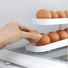 Prime Toptan Pratik Buzdolabı Yumurta Standı 2 Katlı Raf Buzdolabı Organizer