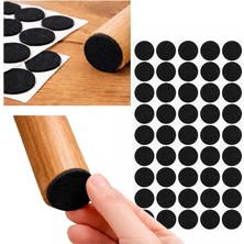 MSP Keçe Ped, Siyah, Yuvarlak, Sandalye Koltuk Ayağı Için, Zemin Koruma, Gürültü Önleme (20MM)