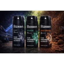 Prime Raxen Erkek Deodorant Spreyi - Serisi - 150ML - Etkili Ter Kokusu Önleyici - Alüminyumsuz ve Leke Bırakmayan Formül - Gün Boyu Ferahlık Veren Erkek Vücut Spreyi