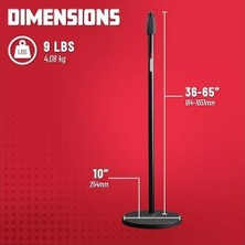 Prime Frameworks GFW-MIC-1000 Mikrofon Standı, 25 Cm, Yuvarlak Ayak