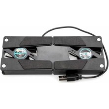 Prime Portatif Ekonomik Laptop Soğutucu Stand - Çift Fanlı- Katlanabilir Kolay Taşınabilir Notebook Soğutucu