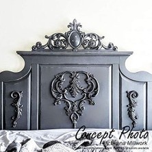 Prime Ekena Millwork ONL13X05X01MA Marcella Üretan Onlays, 12 5/8 "g x 5" Y x 1 3/8" P, Astarlı