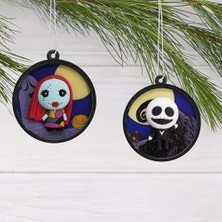 Prime Tim Burton's The Nightmare Before Christmas Scenes Mini Süsleri, Kırılmaz, 4'lü Set
