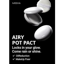 Prime Mat Bitişli Ultra Hafif Kompakt Pudra Airy Pot Pressed Powder (Translucent)