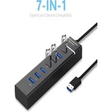 UL307 7 Port USB 3.0 Hub USB Hub 3.0 Çoğaltıcı 7 Port USB Hub 5 Gbps USB Splitter USB Çoklayıcı