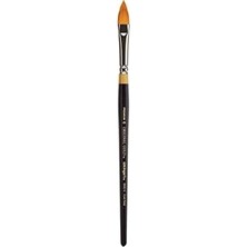 Prime B-100 Premium 4 Adet. Orijinal Altın 9930 Serisi Oval Çiçekli Petal Fırça Seti, Akrilik, Yağ, Boya, Kısa Saplı, 4 Fırça Için Sentetik Altın Taklon Boyutlar: 2, 6, 8, 10