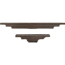 Prime 9429 Modern Çizgili Kulp Fırçalı Bronze Renk 320 mm Çok Renkli