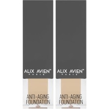Prime Alix Avien Yaşlanma Karşıtı Vitamin Içeren Nemlendirici SPF15+ Fondöten Anti Aging Foundation 509 Warm (2 Paketi)