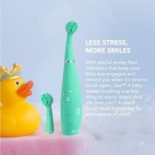Prime Foreo Issa 4 Baby – Bebekler Için Silikon Sonik Diş Fırçası Seti, Çift Taraflı Kıllar, Eğlenceli Gülümseme, Diş Eti Masajı, Ekstra Başlıkla 12 Ay Bakım, Seyahat Dostu - Kivi Yeşili