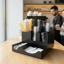 Prime 8 Bölmeli Karton Bardak ve Kapak Organizer Standı
