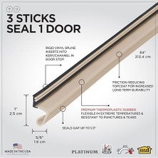 Prime M-D Building Products 91892 Platinum Yedek Kapı Weatherstrip, 84 Inç