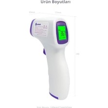 Prime Şeker Ofisi Temassız Dijital Ateş Ölçer Termometre Tabanca, Hafızalı Kızılötesi Sensör, Bebek Çocuk Kedi Köpek Kullanımına Uygun, Ortam Nesne Mama Yemek Ölçümü, Pilli, Türkçe Kılavuz ve Türkçe