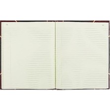 Prime Marka Texhide Serisi Kayıt Defteri, 26,4 x 21,4 cm Siyah, 150 Sayfa (56211), Siyah/bordo