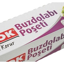 Prime Ekonomik Buzdolabı Poşeti, Orta Boy, 24 x 38 Cm, 50 Yaprak