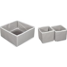 Prime Helen's Home 4'lü Kelebek Dolap Içi ve Çekmece Içi Düzenleyici Organizer Giysi, Çorap, Iç Çamaşırı Saklama Kutu Seti