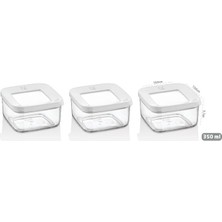 Prime Kare Saklama Kabı, 3X350 ml