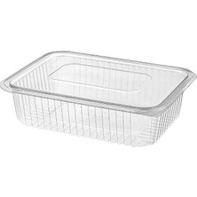 MSP Sızdırmaz Şeffaf Plastik Saklama Kabı, 750CC, 25 Adet, Dikdörtgen, Bpa Içermez, Gıda Saklama Için, Tek Kullanımlık, Kullan At