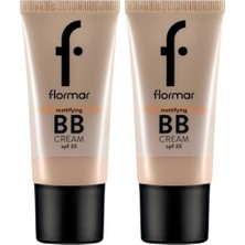 Prime Mattifying Bb Yağlı ve Karma Ciltler Için Nemlendirici Etkili Spf 25 Mat Bitişli Bb Krem No. 002 - Fair/light - 8690604535170 (2 Paketi)