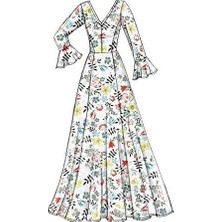 Prime Mccall's E5 V9328, Moda, Moda Deseni, Dikiş Deseni, Şablon, Kağıt, Beyaz, 14-16-18-20-22