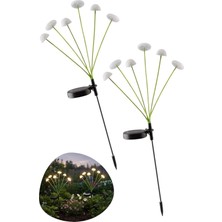 Prime Buffer Güneş Enerjili Mantar Bahçe Lambası, Solar LED Dış Mekan Aydınlatma, Otomatik Sensörlü Dekoratif Bahçe Işığı, Plastik, 2 Adet