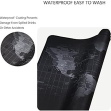 Prime Dünya Haritalı 90X40 cm Mouse Pad, Dünya Desenli Mouse Pad