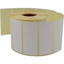 Prime Lamine Termal Etiket 70MM x 30MM Ruloda 1000 Adet 40MM Çapında Direk Termal Transfer Etiketi