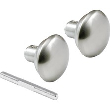 Prime E 2498 Stil Kapı Kolları Nikel Kaplama, 5,5 cm Dış Çap (Tekli Paket)
