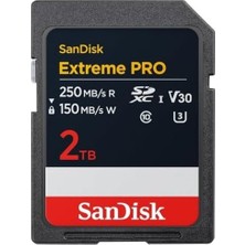 Prime Extreme Pro Extreme Pro Sdxc Uhs-I Hafıza Kartı 2 Tb (V30, 250 Mb/s'ye Kadar Aktarım Hızı, U3, 4K UHD Videolar) Quickflow Teknolojisi, Isıya Dayanıklı