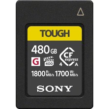 Prime 480GB Sert Cfexpress Tip A Bellek Kartı | Video Performansı Garantili VPG400 Yüksek Hızlı G Serisi (Okuma Hızı 1800MB/S, Yazma Hızı 1700MB/S) - CEA-G480T (480GB)
