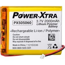 MSP 3.7V 2000 Mah Li-Polymer Pil Devreli-Soketli