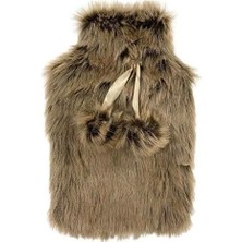 Yangzhou Meihua Kauçuk Ürünleri Ltd Su Torbası Peluş Kahverengi Termofor, 28X18X2CM, 1 Litre, Kahverengi, M