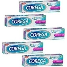 Prime Corega Süper Diş Protezi Yapıştırıcı Tat Içermez Krem 40 gr 5 Kutu