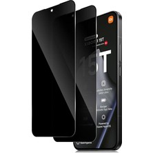 MSP - Mi 15T - Mi 15T Pro ile Uyumlu Hayalet Ekran Koruyucu Kırılmaz Cam Tam Kaplar Temperli Privacy