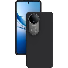 MSP V50 5g Ile Uyumlu Kılıf Kamera Korumalı Silikon Ruber Arka Kapak Siyah